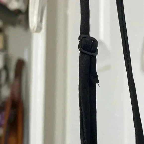 Free people black & silver sequin top shirt blouse camisole tank top size XS - Picture 6 of 10